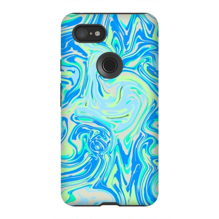 Pixel 3XL StrongFit Blue whirlpool by Josie