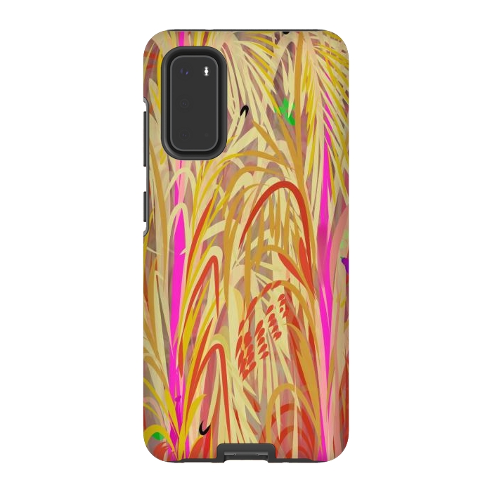 Galaxy S20 StrongFit Pink Hay by Josie
