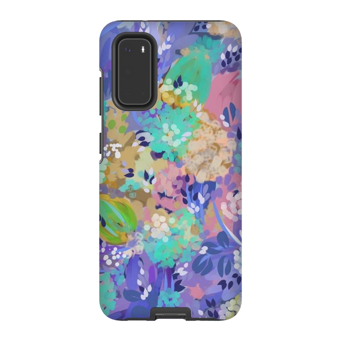 Galaxy S20 StrongFit River of Flowers by Josie