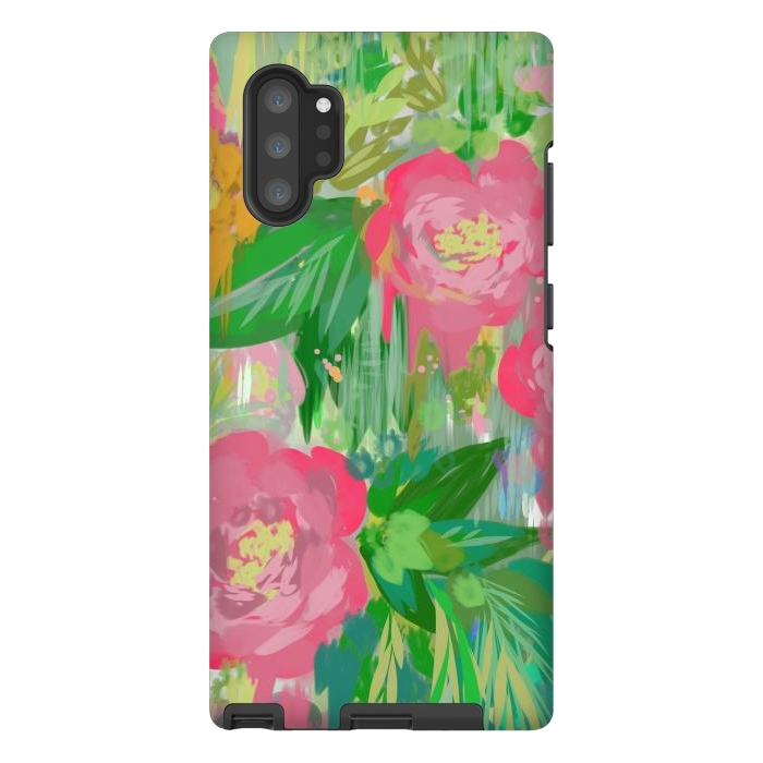 Galaxy Note 10 plus StrongFit Wild Roses by Josie