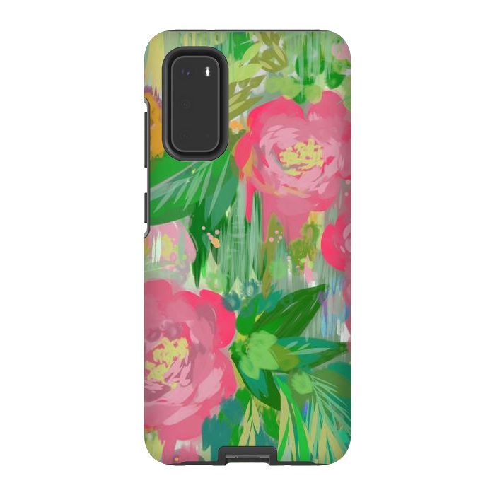Galaxy S20 StrongFit Wild Roses by Josie