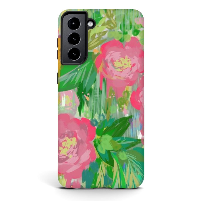 Galaxy S21 plus StrongFit Wild Roses by Josie