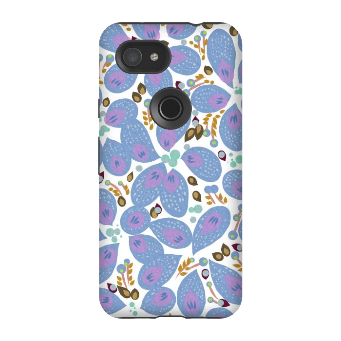 Pixel 3A StrongFit Paisley Blue by Josie