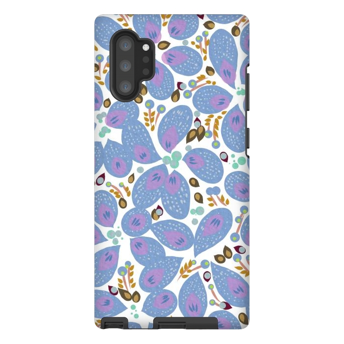 Galaxy Note 10 plus StrongFit Paisley Blue by Josie