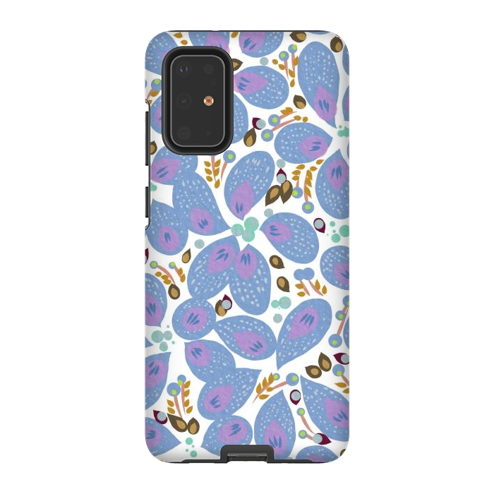 Galaxy S20 Plus StrongFit Paisley Blue by Josie