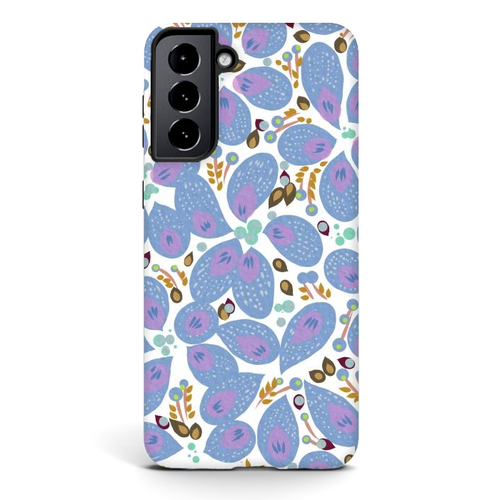 Galaxy S21 StrongFit Paisley Blue by Josie