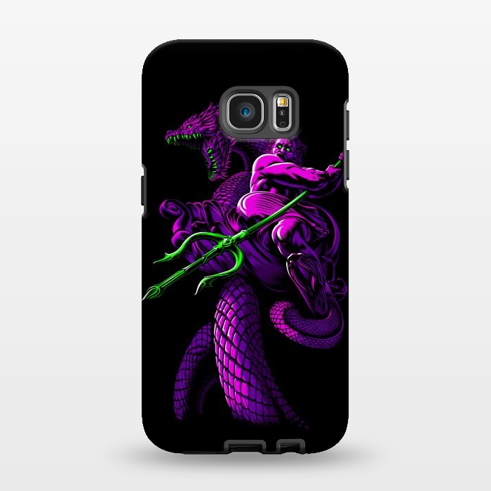 Galaxy S7 EDGE StrongFit Poseidon with Trident and Dragon by Alberto
