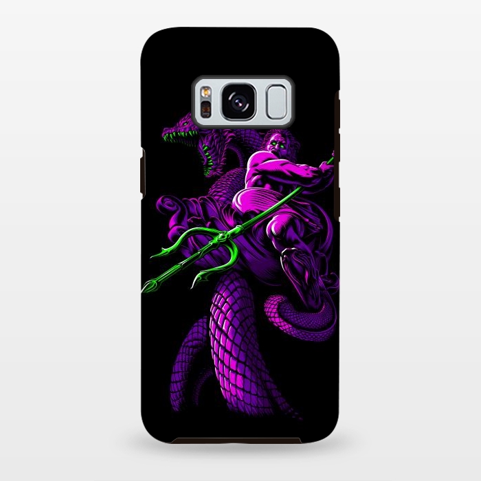 Galaxy S8 plus StrongFit Poseidon with Trident and Dragon by Alberto