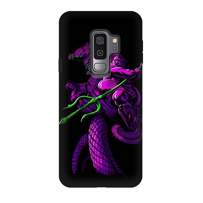 Galaxy S9 plus StrongFit Poseidon with Trident and Dragon by Alberto