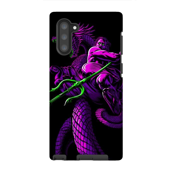 Galaxy Note 10 StrongFit Poseidon with Trident and Dragon by Alberto