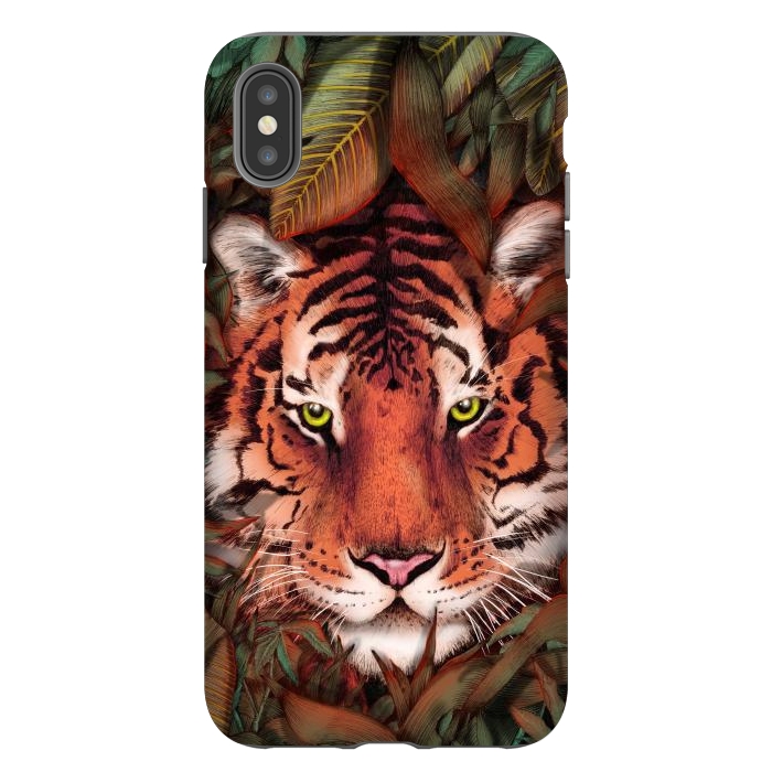 iPhone Xs Max StrongFit Jungle Tiger Majesty Colour Version by ECMazur 
