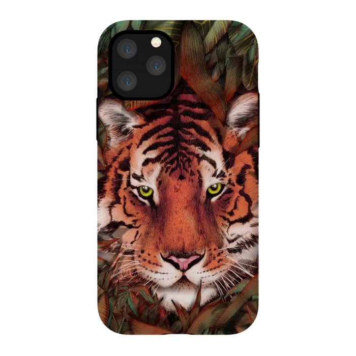 iPhone 11 Pro StrongFit Jungle Tiger Majesty Colour Version by ECMazur 