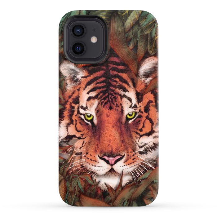 iPhone 12 StrongFit Jungle Tiger Majesty Colour Version by ECMazur 