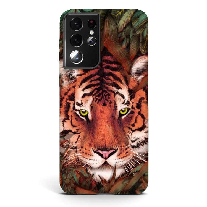 Galaxy S21 ultra StrongFit Jungle Tiger Majesty Colour Version by ECMazur 