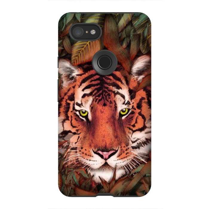 Pixel 3XL StrongFit Jungle Tiger Majesty Colour Version by ECMazur 