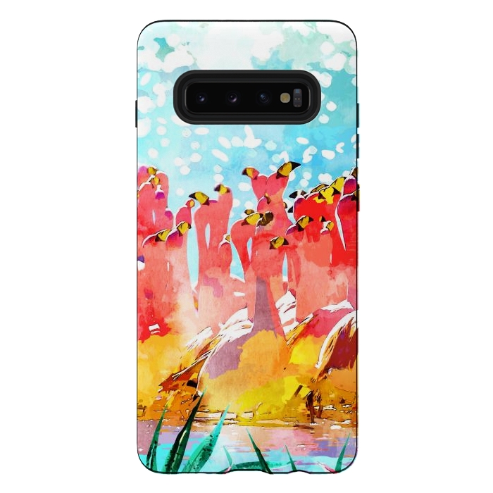 Galaxy S10 plus StrongFit Save The Tropics Series by Uma Prabhakar Gokhale