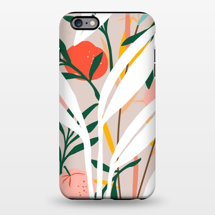 iPhone 6/6s plus StrongFit Abstract Plant Blush by Uma Prabhakar Gokhale