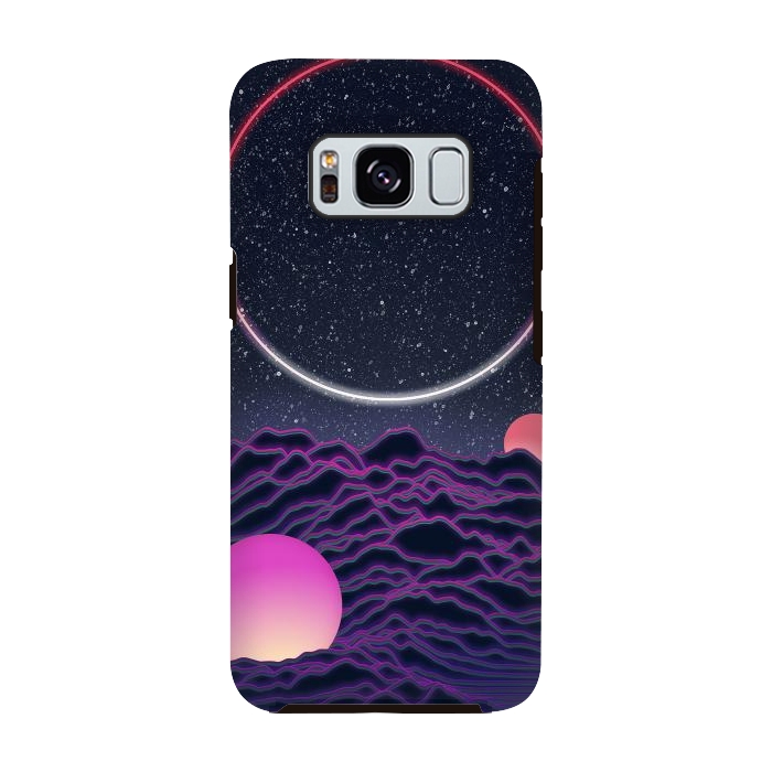 Galaxy S8 StrongFit Neon Moonscape by amini54