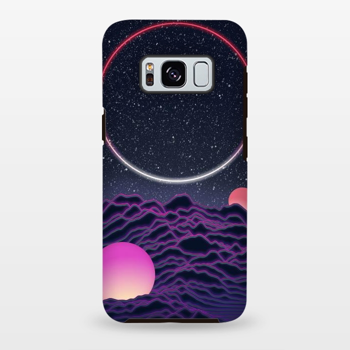 Galaxy S8 plus StrongFit Neon Moonscape by amini54