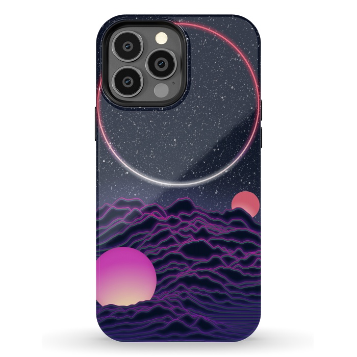 iPhone 13 Pro Max StrongFit Neon Moonscape by amini54