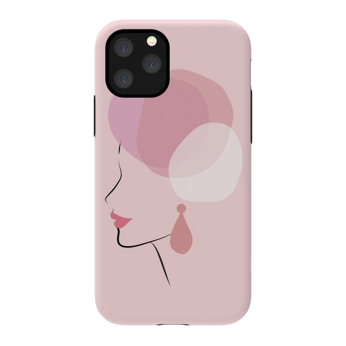iPhone 11 Pro StrongFit Pink Bubble Lady by Martina