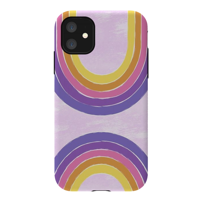 iPhone 11 StrongFit Double Rainbow by Martina