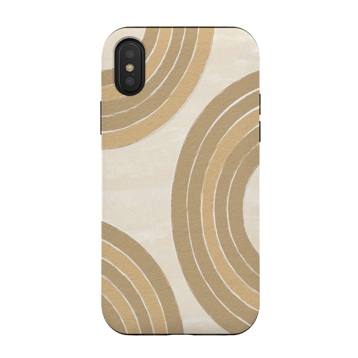 iPhone Xs / X StrongFit Sand Rainbow by Martina