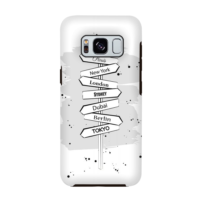 Galaxy S8 StrongFit Wanderlust Cities by Martina