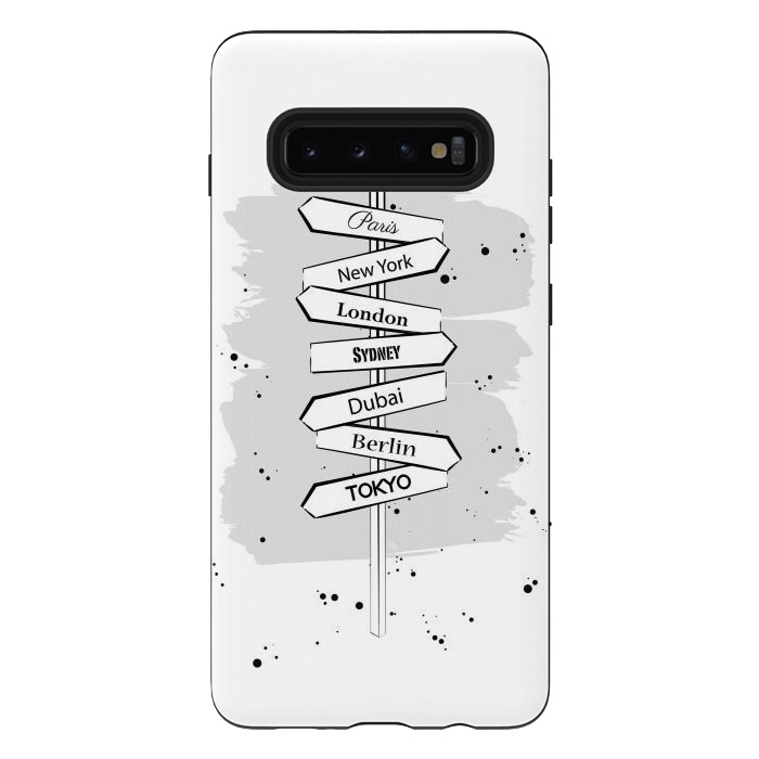 Galaxy S10 plus StrongFit Wanderlust Cities by Martina
