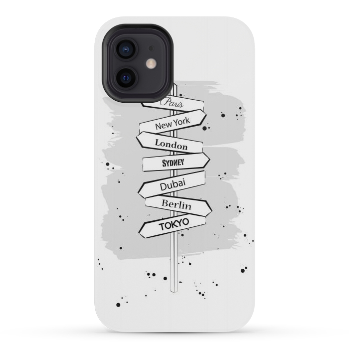 iPhone 12 mini StrongFit Wanderlust Cities by Martina