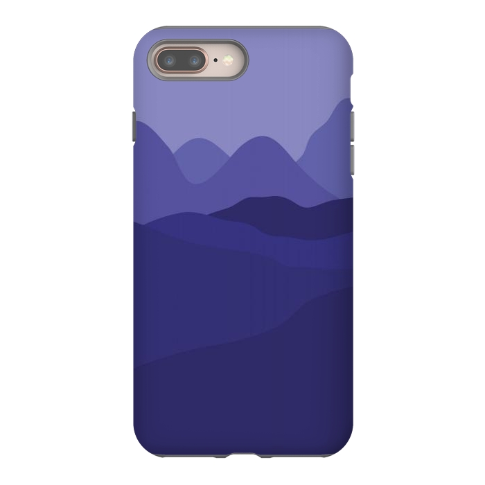 iPhone 7 plus StrongFit Purple Mountains by Martina