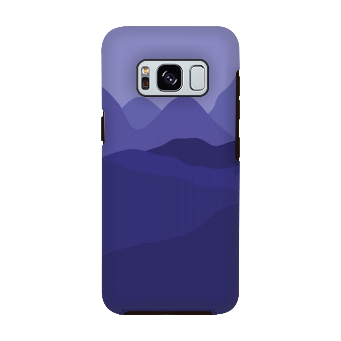 Galaxy S8 StrongFit Purple Mountains by Martina
