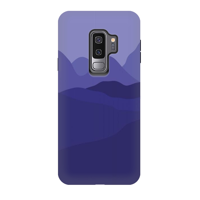 Galaxy S9 plus StrongFit Purple Mountains by Martina