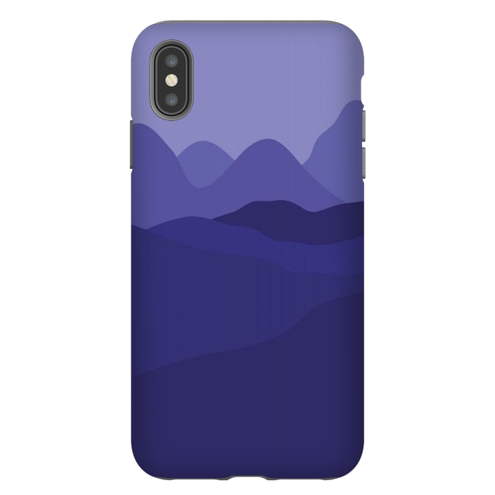 iPhone Xs Max StrongFit Purple Mountains by Martina