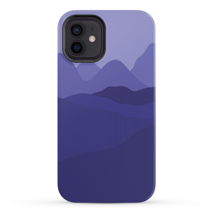 iPhone 12 StrongFit Purple Mountains by Martina