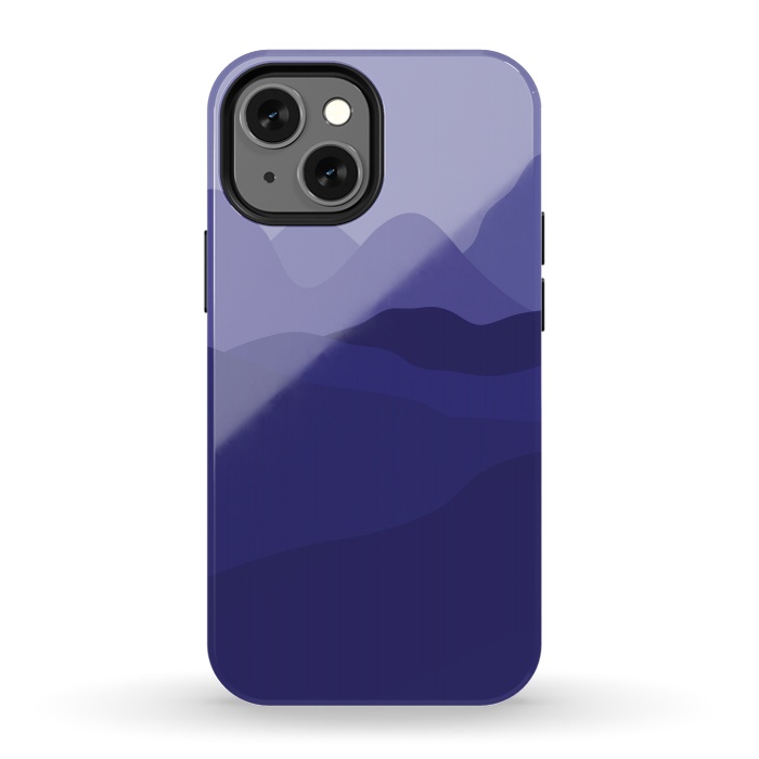 iPhone 13 mini StrongFit Purple Mountains by Martina