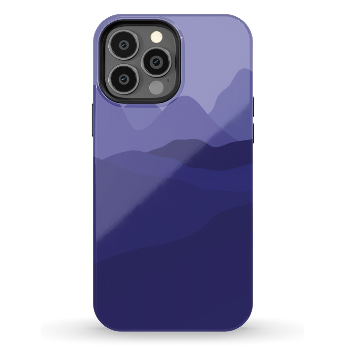 iPhone 13 Pro Max StrongFit Purple Mountains by Martina