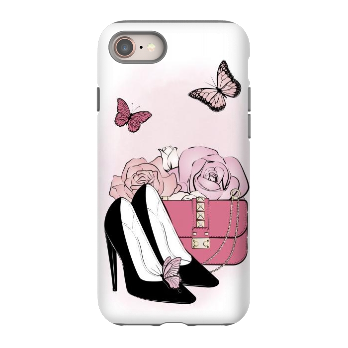 iPhone 8 StrongFit Pink fashionista by Martina