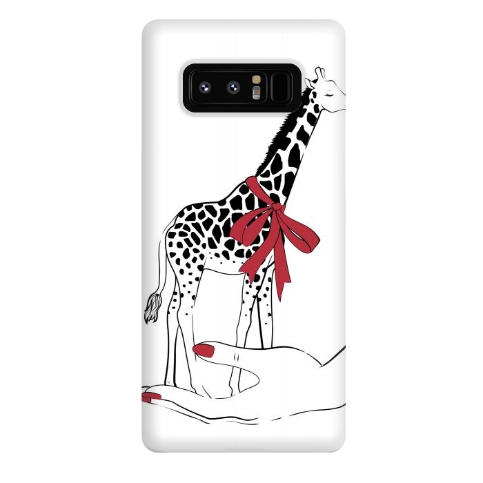 Galaxy Note 8 StrongFit Holding Giraffe by Martina