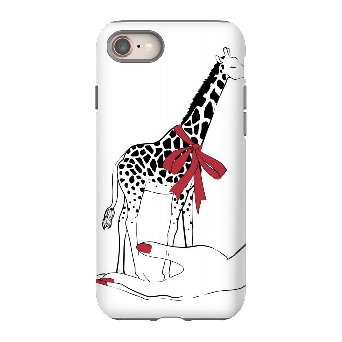 iPhone 8 StrongFit Holding Giraffe by Martina