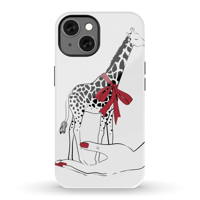 iPhone 13 StrongFit Holding Giraffe by Martina
