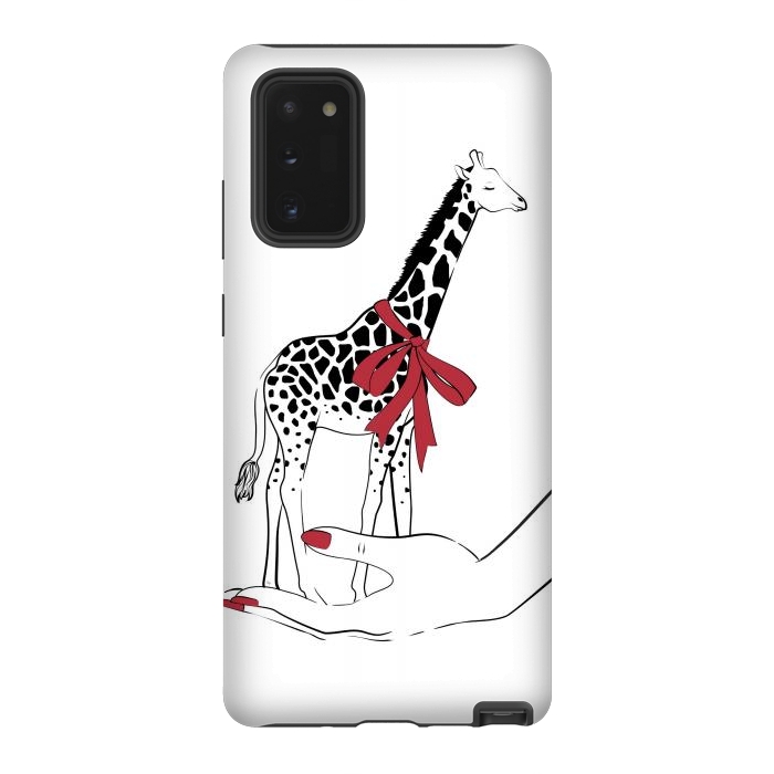 Galaxy Note 20 StrongFit Holding Giraffe by Martina
