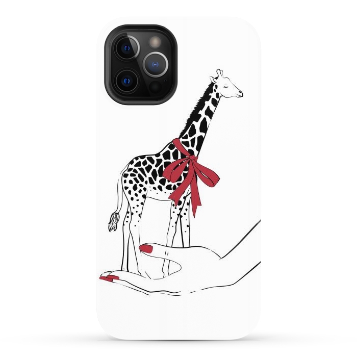 iPhone 12 Pro Max StrongFit Holding Giraffe by Martina