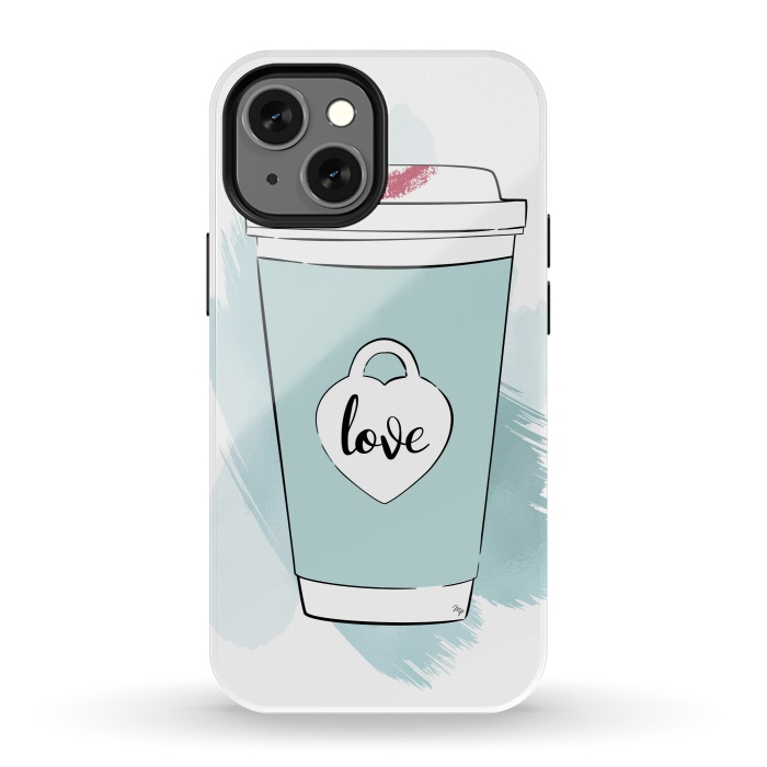 iPhone 13 mini StrongFit Love Coffee Cup by Martina