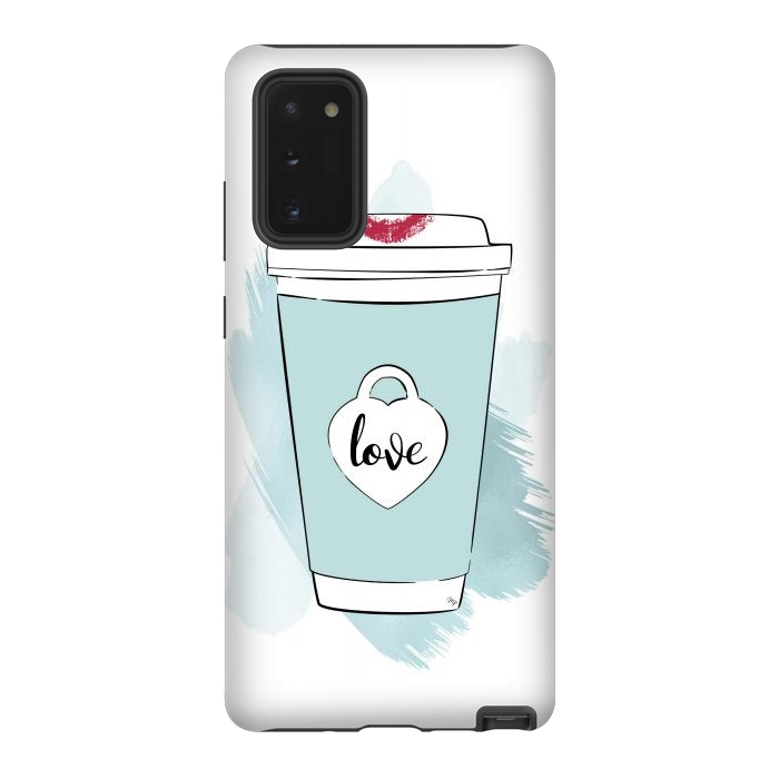 Galaxy Note 20 StrongFit Love Coffee Cup by Martina