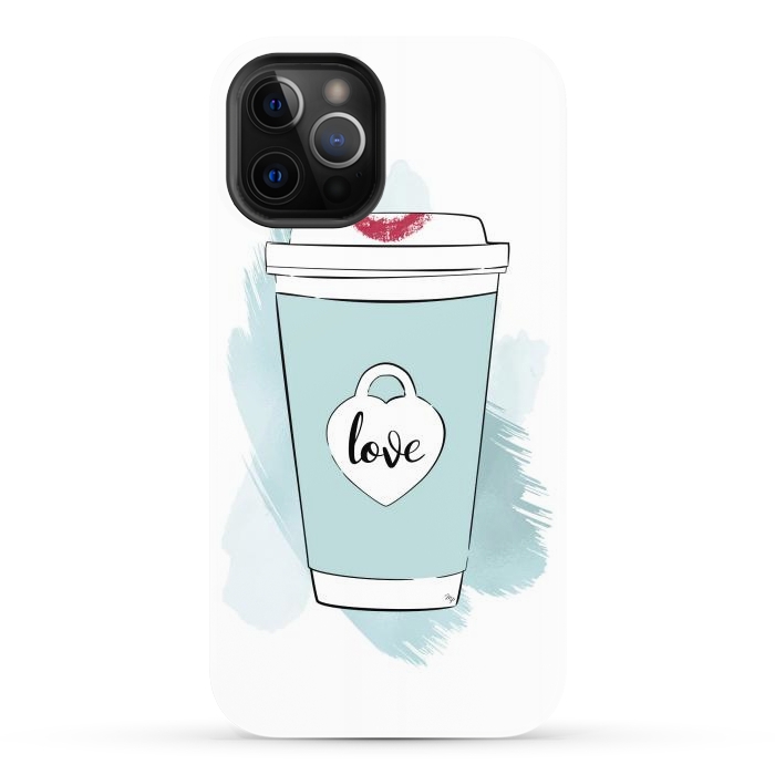 iPhone 12 Pro Max StrongFit Love Coffee Cup by Martina