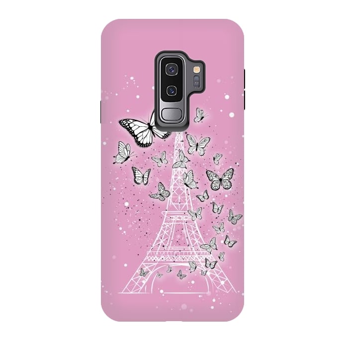 Galaxy S9 plus StrongFit Pink Paris by Martina