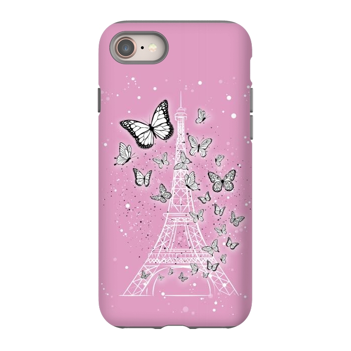 iPhone 8 StrongFit Pink Paris by Martina