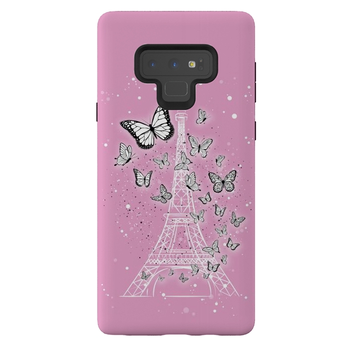 Galaxy Note 9 StrongFit Pink Paris by Martina