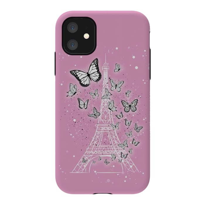 iPhone 11 StrongFit Pink Paris by Martina